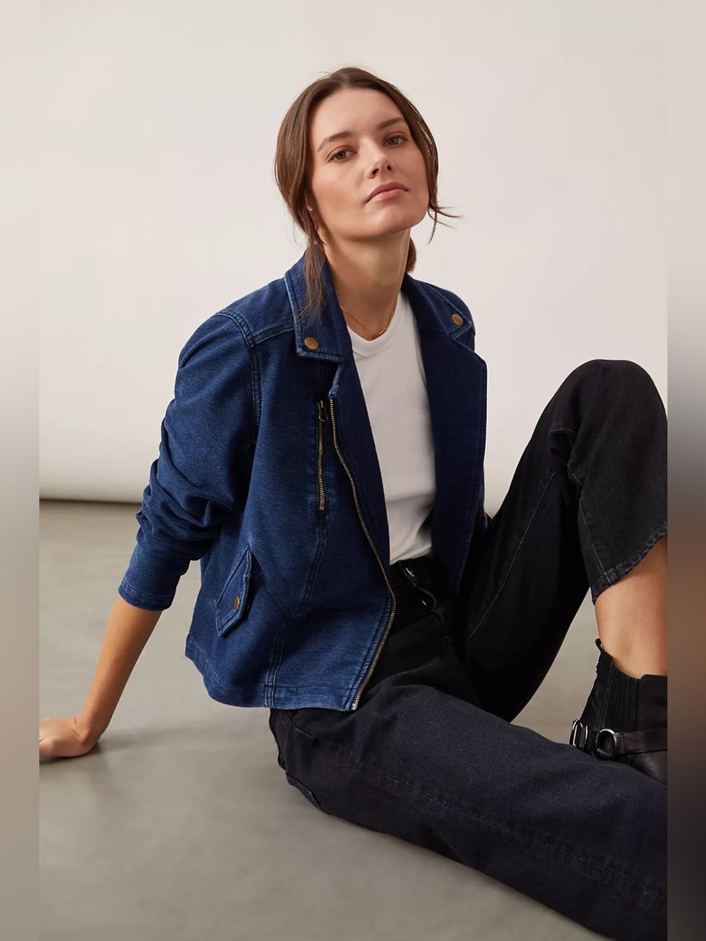 Pilcro Pilcro Denim Moto Jacket EUC 
X Small MSRP $168